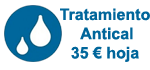 coste tratamiento antical 35 euros por hoja